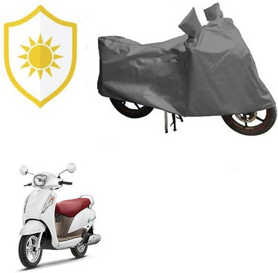 RPSENTTERPR Waterproof Two Wheeler Cover for Suzuki(Access, Grey)