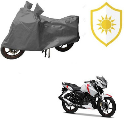 RPSENTTERPR Waterproof Two Wheeler Cover for TVS(Apache, Grey)
