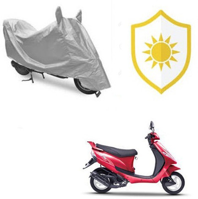 RPSENTTERPR Waterproof Two Wheeler Cover for Mahindra(Kine, Silver)