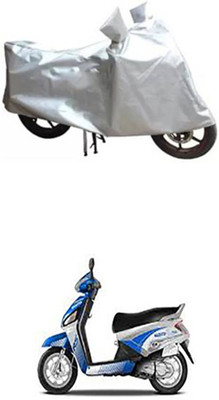Wadhwa Creations Two Wheeler Cover for Mahindra(Silver)
