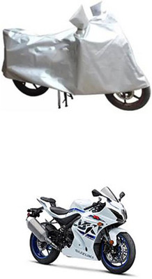 Coverit Two Wheeler Cover for Suzuki(Silver)