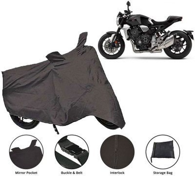 Lakshmina Enterprises Waterproof Two Wheeler Cover for Honda(CB 1000R, Black)