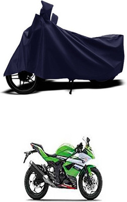 Wadhwa Creations Two Wheeler Cover for Kawasaki(Ninja 250, Blue)
