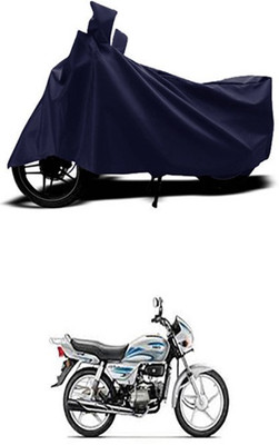Wadhwa Creations Two Wheeler Cover for Hero(Splendor Plus, Blue)