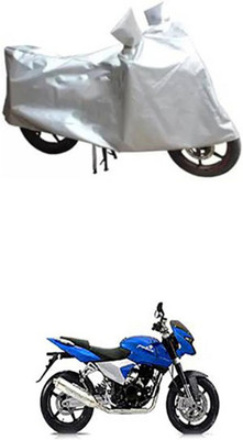 Coverit Two Wheeler Cover for Bajaj(Pulsar 200 NS DTS-i, Silver)