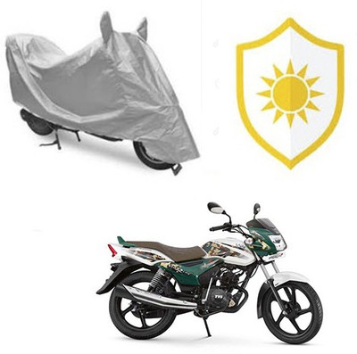 RPSENTTERPR Waterproof Two Wheeler Cover for TVS(Star, Silver)