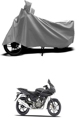 Wadhwa Creations Two Wheeler Cover for Bajaj(Pulsar 220 DTS-i, Grey)