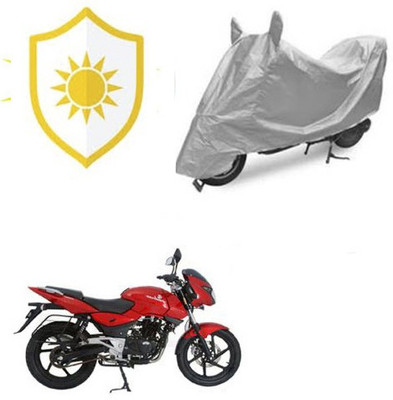 RPSENTTERPR Waterproof Two Wheeler Cover for Bajaj(Pulsar 200 NS DTS-i, Silver)