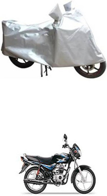 Wadhwa Creations Two Wheeler Cover for Bajaj(Silver)