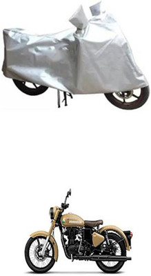 Coverit Two Wheeler Cover for Royal Enfield(Classic 350, Silver)