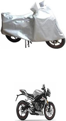 Coverit Two Wheeler Cover for Triumph(Silver)
