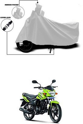 Royalrich Two Wheeler Cover for Suzuki(Hayate, Silver)