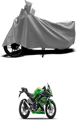Wadhwa Creations Two Wheeler Cover for Kawasaki(Ninja 300, Grey)