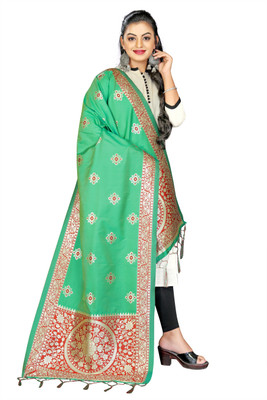 Threads Jacquard Self Design Women Dupatta