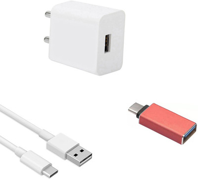 DAKRON Wall Charger Accessory Combo for Realme 6(White)