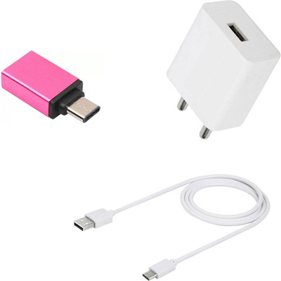 DAKRON Wall Charger Accessory Combo for Vivo V20(White)