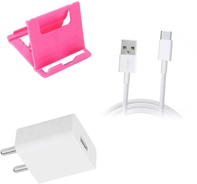 DAKRON Wall Charger Accessory Combo for Realme 6 Pro(White)