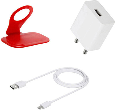 DAKRON Wall Charger Accessory Combo for Realme 7 Pro(White)