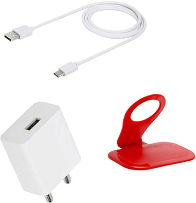 DAKRON Wall Charger Accessory Combo for Vivo Y30(White)