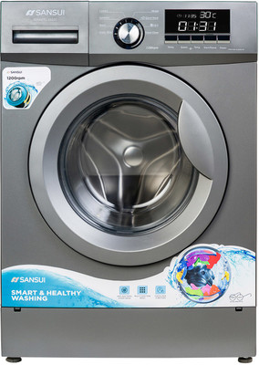 Sansui 9 kg Fully Automatic Front Load with In-built Heater Grey  (JSX90FFL-2022C)