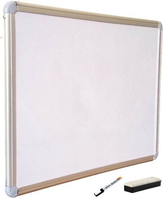 MP MART Non Magnetic Non magnetic Melamine Medium Whiteboards and Duster Combos(White)