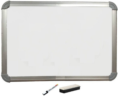Tiya Non Magnetic Non magnetic Melamine Small Whiteboards and Duster Combos(White)
