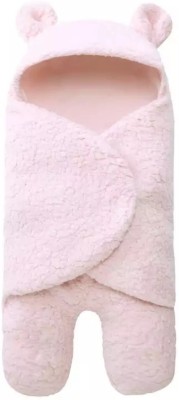 BRANDONN Solid Single Sherpa Blanket for  AC Room(Poly Cotton, BABY PINK)