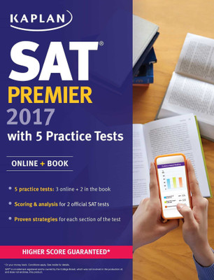 SAT Premier 2017 with 5 Practice Tests  - Online + Book(English, Paperback, Kaplan Test Prep)
