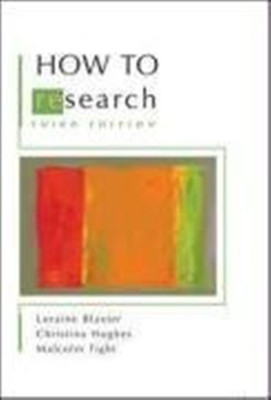 How to Research(English, Paperback, Blaxter Lorraine)