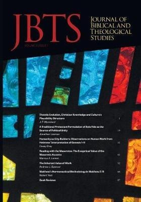 Journal of Biblical and Theological Studies, Issue 2.1(English, Paperback, unknown)