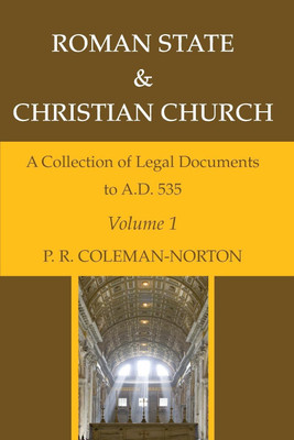 Roman State & Christian Church Volume 1(English, Paperback, Coleman-Norton P R)
