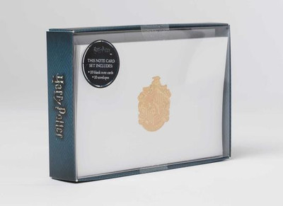 Harry Potter: Hufflepuff Crest Foil Note Cards: Set of 10(English, Kit, Insight Editions)