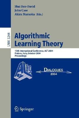 Algorithmic Learning Theory(English, Paperback, unknown)