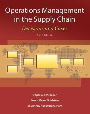 Operations Management in the Supply Chain: Decisions and Cases(English, Paperback, Schroeder Roger)