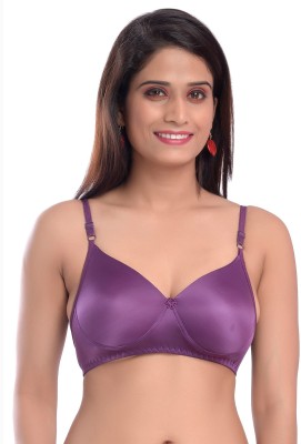 Viral Girl Women T-Shirt Heavily Padded Bra(Purple)