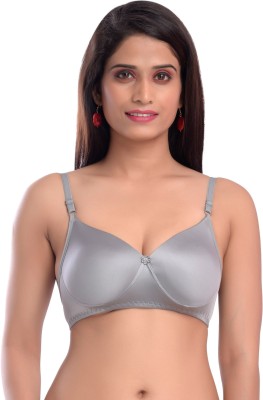 Viral Girl Women T-Shirt Heavily Padded Bra(Grey)