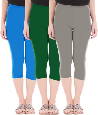 Buy That Trendz Capri Leggings Women Blue, Green, Grey Capri