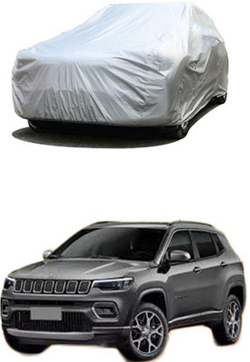 Wadhwa Creations Car Cover For Jeep Universal For Car (Without Mirror Pockets)(Silver)