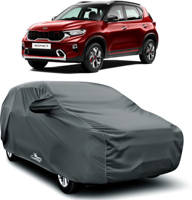XAFO Car Cover For Kia Sonet (With Mirror Pockets)(Grey)