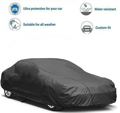 RPSENTTERPR Car Cover For Ford Ikon (With Mirror Pockets)(Black, For 2020 Models)