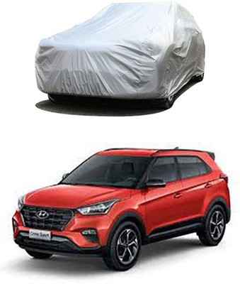 Wadhwa Creations Car Cover For Jeep Compass (Without Mirror Pockets)(Silver)
