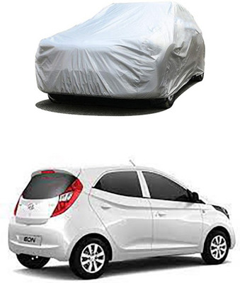 Wadhwa Creations Car Cover For Hyundai Eon (Without Mirror Pockets)(Silver)