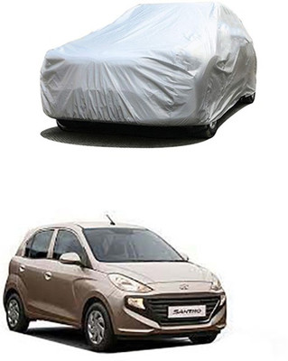 Wadhwa Creations Car Cover For Hyundai Santro (Without Mirror Pockets)(Silver)