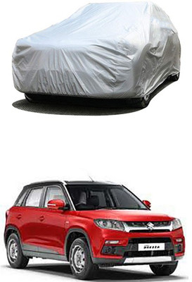 Gromaa Car Cover For Maruti Suzuki Vitara Brezza (Without Mirror Pockets)(Silver)