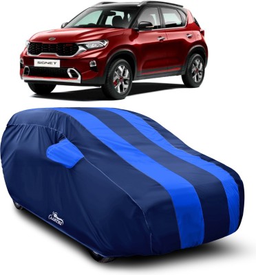 VITSOA Car Cover For Kia Sonet (With Mirror Pockets)(Blue)