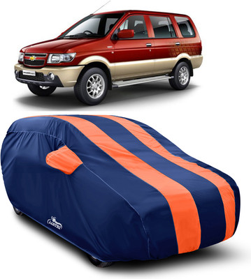 XAFO Car Cover For Chevrolet Tavera (With Mirror Pockets)(Orange)