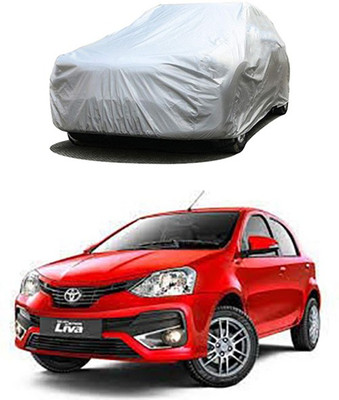 Gromaa Car Cover For Toyota Etios Liva (Without Mirror Pockets)(Silver)