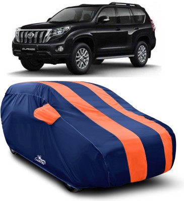 VITSOA Car Cover For Toyota Land Cruiser Prado (With Mirror Pockets)(Orange)