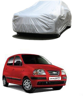 Wadhwa Creations Car Cover For Hyundai Santro Xing (Without Mirror Pockets)(Silver)