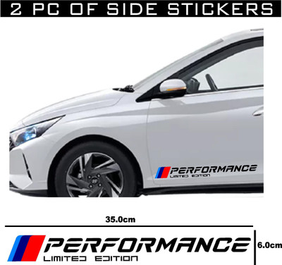 WRAPPING MANIA Sticker & Decal for Car(Black, Red, Blue)
